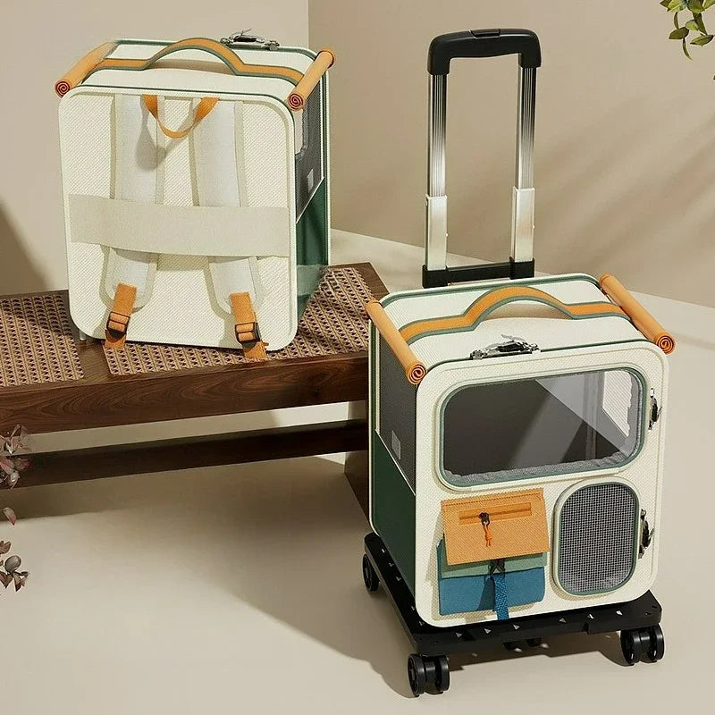 PetTrek Vista™ Wheeled Pet Carrier Backpack