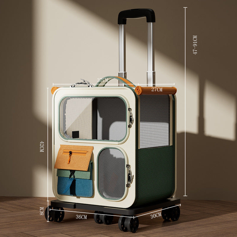 PetTrek Vista™ Wheeled Pet Carrier Backpack